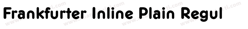 Frankfurter Inline Plain Regular字体转换
